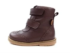 Pom Pom vinterstøvle dark plum med TEX